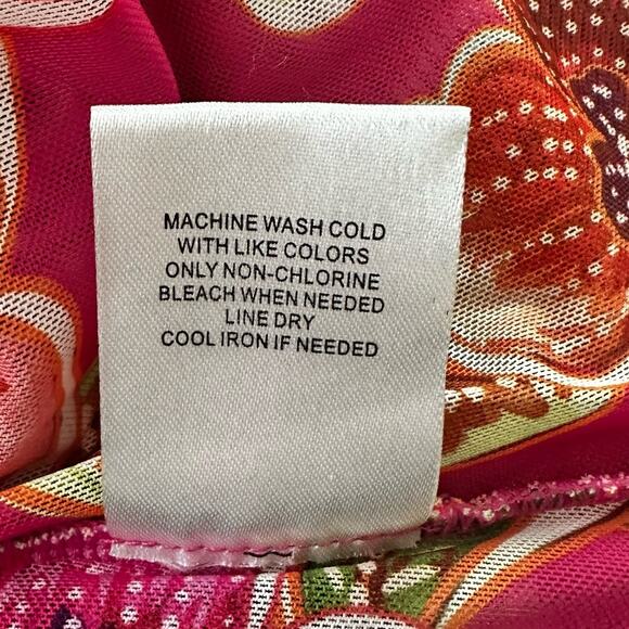 Jade Johnny Was Top Womens Small Pink Gloriana Mesh Tee Fitted Feminine Coquette - Picture 7 of 14